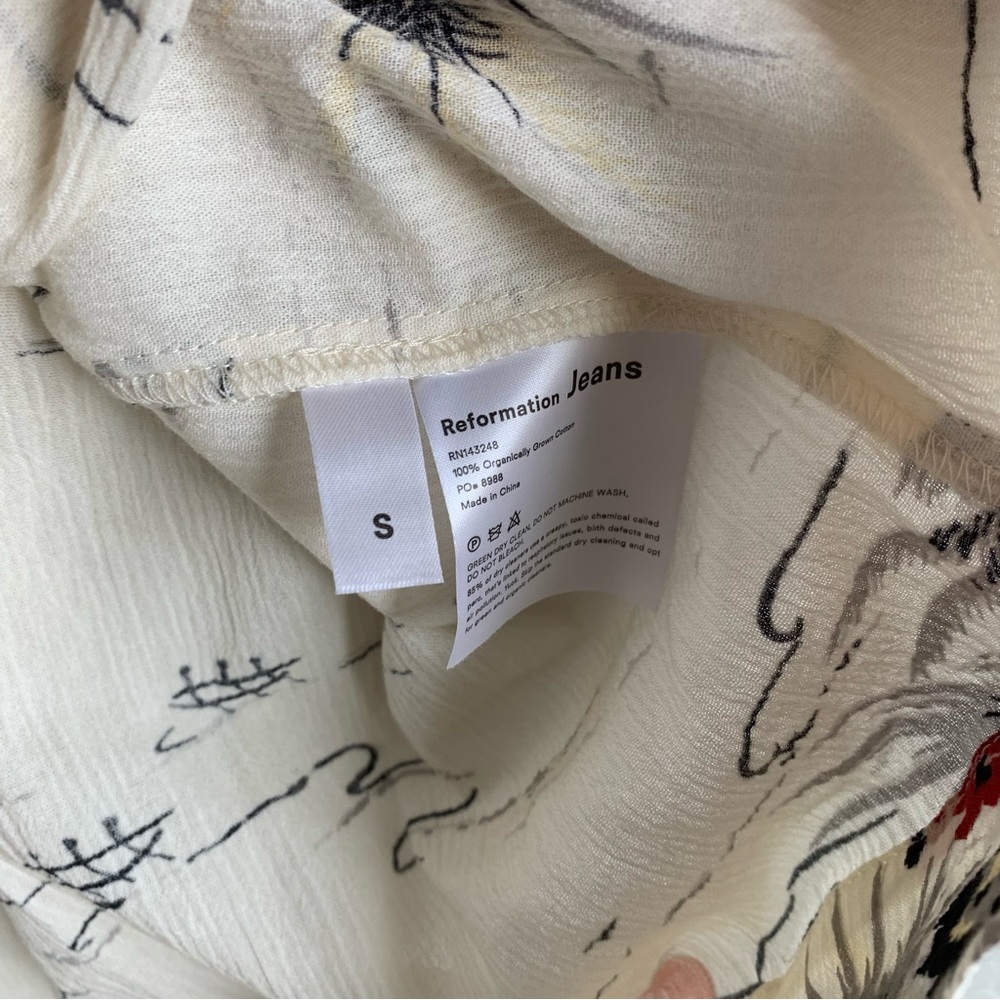 Reformation Jeans Vivi Mini Dress In Tonga Size Small View 6